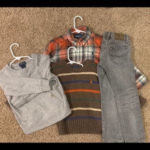 Polo outfit 3t jeans 4t